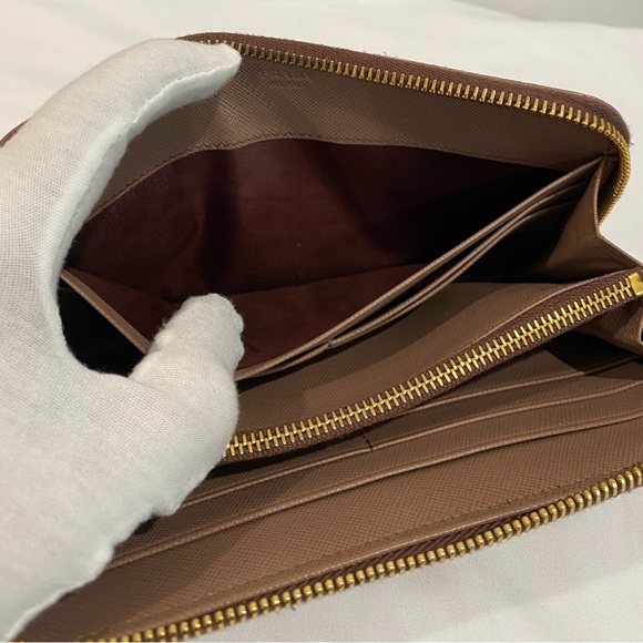 PRADA Saffiano Leather Zippy Wallet - Picture 7 of 14